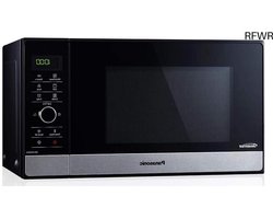 RFWR® Combi-magnetron met grill en stoomkoker - 1000W, 23L - Zwart RVS