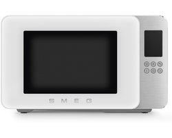 SMEG MOC01WHMEU - Magnetron met grill - Soft-close - 1900W - Inverter technologie - 29L - Mat Wit