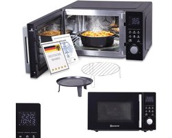Sommertal 4-in-1 magnetron MW2200 25 l - Touch, grill, hete lucht, 8 programma's, timer tot 99 minuten, kinderslot, snelstart, rooster, knapperige pan