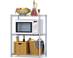 Staand Magnetronrek met 3 Etages - Keuken Organizer van Koolstofstaal