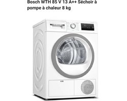 Bosch Serie 4 WTH85V13 - Wasdroger - 8 kg - Energielabel A++ - Wit - FR display