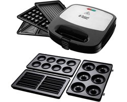 3-in-1 Tafelgrill met Wafel-, Sandwich- en Contactgrill Functie