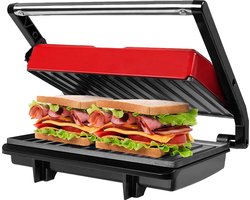 ApexArte® Contactgrill - Tosti Apparaat - Tosti-ijzers - Panini Grill - Rood