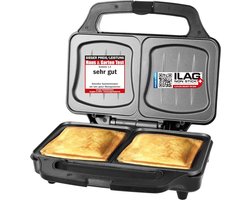 ApexArte® Contactgrill - Tosti Apparaat - Tosti-ijzers - Panini Grill - Zwart en Zilver