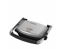 Ariete 1911/10 TOAST & GRILL SLIM - contactgrill - Paninigrill - Tosti ijzer - 1000W - RVS/zwart