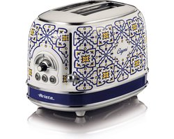 Ariete Capri 0155/1C -Italiaans design broodrooster - 2 sneden - 6 standen - 810 Watt