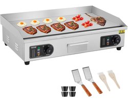 Bakplaat - Elektrische Bakplaat - Grill - Grill Apparaat - Grill Plaat - 26 inch - 4000W - Horeca Grillplaat voor Perfect Grillen