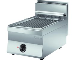 Bartscher Grillplaat 650- B400- TA - 1 Zone - RVS - 400V - 400x650x295mm