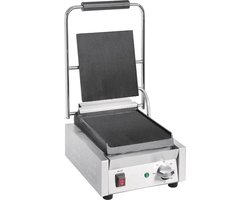 Buffalo Bistro Enkele Contactgrill Glad/glad DY996 - Horeca & Professioneel