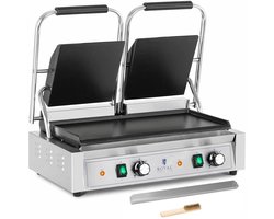 Contactgrill – Dubbele Grillplaat – Panini Grill – Tosti Apparaat – Grillapparaat – 3600W Vermogen – Groot 48x23 cm Bakoppervlak