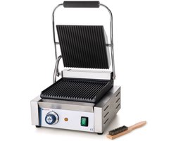 Contactgrill met Glad en Geribbeld Rooster - Panini Grill tot 300°C