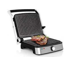 Contactgrill - Tosti Apparaat - Tosti-ijzers - Panini Grill - Zilver
