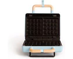 CREATE - Tosti-ijzer, grill en wafelijzer met verwisselbare platen - Pastel blauw - Dubbel - STONE STUDIO