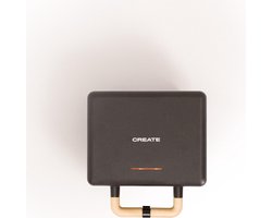 CREATE - Tosti-ijzer, grill en wafelijzer met verwisselbare platen - Zwart - Dubbel - STONE STUDIO