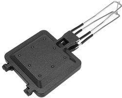 Draagbare Camping Sandwichmachine - Dubbelzijdige Grill en Antiaanbak Koekenpan met Hittebestendige Handgrepen