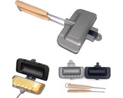 Dubbelzijdige Sandwich maker - Nonstick Fornuis Top Bakpan voor Ontbijt Pannenkoeken Omeletten.