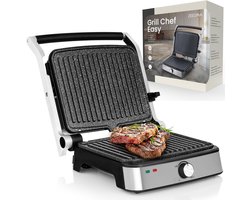 Elektrische 2-in-1 Grill en Panini Toaster met 2000W en Keramische Plaat