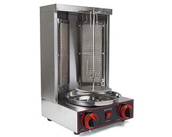 Elektrische verticale grill voor kip en döner, 3000 W - Tafelgrill en BBQ voor binnen en buiten