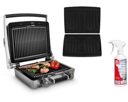 FRITEL Combi Grill CW 3628 - WaffleTastic® Grilltoestel & Paninimaker + Vetlosweker - PFAS vrij - 1600W - Combi Deal
