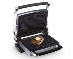 FRITEL CW 2428 - Combi grill / Grilltoestel - Antiaanbak - BBQ functie (180°) - Zwart / Zilver