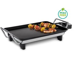 FRITEL Grill Teppanyaki GT 1075 - Grillplaat & Teppanyaki Bakplaat - PFAS vrij - Elektrische Grill 28x20 cm - 1000W - 5 Temperatuurstanden - Voor 1-2 Personen