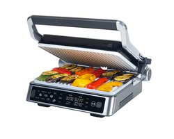 Genius Chef Contactgrill Cerafit Edition – 2000W – PFAS vrij – Contact grill met uitneembare platen – Grillen & tosti’s maken – Inclusief kern thermometer