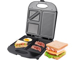 Ghani Winkeltje Grill Machine 1400W, Wafelijzer Met Ijzer Antiaanbaklaag 3 In1 Vormige Elektrische Bakplaat Sandwich Eieren Verwarming Panini brood 5.0 1 Recensie ౹ 7 verkocht