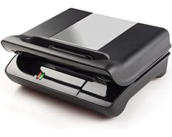 Grill Apparaat Uitneembare Platen - Contactgrill met Uitneembare Platen - Grill Plaat - Tosti Ijzer met Uitneembare Platen -Zwart