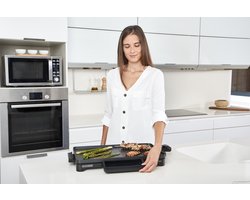 grill.2200w.49x27cm.antiaanbaklaag. - black+decker - BXGD2200E