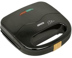 Jocca 2183N Sandwich Maker / Croque-Monsieur – 750 W contactgrill met antiaanbakplaten 21,6 × 12 cm – Cool-touch handgreep – Zwart