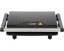 LUND Tosti apparaat/ Panini grill - 750W - Antiaanbaklaag (23 x 14,5 cm)