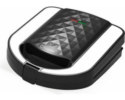 Maestro 3-in-1 Contactgrill & Tosti-ijzer - 750W - Inclusief 3 Verwisselbare Platen: Grill, Wafel en Notenwafel - Zwart
