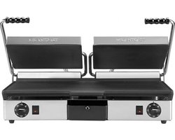 MilanToast Contactgrill Dubbel - Glad/Glad 420084 - Horeca & Professioneel
