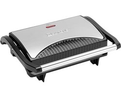 Multi Grill voor Dubbelzijdig, Vetvrij Grillen met Anti-aanbakplaat en Roestvrijstalen Behuizing