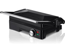Quvo® Contactgrill met uitneembare platen - Contactgrill - Multi grill - Zwart - 36cm x 16cm x 31cm