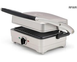 RFWR® 3-in-1 Grill, Wafel en Omelette Contactgrill met Verwisselbare Platen