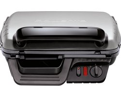 Rowenta Ultracompact 600 GR305012 - Elektrische Contactgrill - 2000W - Uitneembare Platen & Vetopvangbak - Vaatwasserbestendig - Zwart/RVS