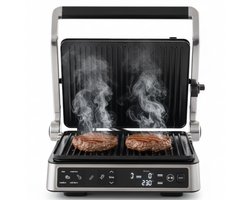 Safecourt Kitchen Contactgrill – Paninigrill en Tosti ijzer – Uitneembare PFAS-vrije platen & vaatwasserbestendig – Groot grilloppervlak – snel warm (2200W) – Tosti-apparaat