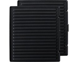 Safecourt kitchen - Uitneembare grill platen - Vaatwasserbestendig - Set van 2 stuks - CG100 & CG300