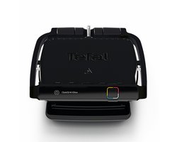 Tefal OptiGrill Elite GC7508 - Intelligente Contactgrill - 12 Automatische Programma's voor vlees, vis, groenten etc. - Digitale grillassistent - Gaarheidsindicator - Boostfunctie voor grillstrepen - 2000W - Zwart