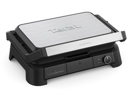 Tefal SuperGrill 3-in-1 GC520D - Contactgrill, Barbecue & Ovenstand - XL Formaat - 2000W - RVS - Voor Grillen, Tosti's en Gratineren - Uitneembare platen