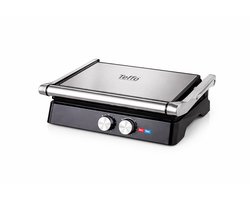 Teffo Panini Grill Contactgrill – Grote 30×24 cm Grill & Tosti apparaat – 2000 W Contactgrill met Zwevend Deksel