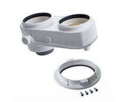 Ferroli rookgasadapter parallel 80/80