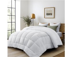 4 Seizoenen Dekbed 240 X 260 Cm – Wit Microvezel Dekbed – Zacht En Comfortabel – Ademend En Hypoallergeen – Voor Elk Seizoen Geschikt