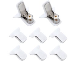 8st Dekbedclips voor Het Dekbed Aan de Binnenkant, Sterke Grip Gewatteerde Dekbedclips Wit Dekbedovertrekclips Dekenbevestigingen Voorkomen Dat het Dekbed Verschuift Snel te Installeren
