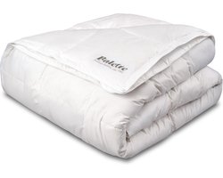 Balette Silver 4-Seizoenen Donsdekbed - 240x220 - Tweepersoons - 2-Delig met Drukknopen - Dons & Veren Dekbed - Anti Huisstofmijt & Allergiee (NOMITE) - Warmteklasse 1, 3 & 4 - Zomer & Winterdekbed