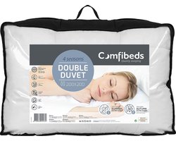 Comfibeds 4-seizoenendekbed 200 x 200 cm - Topkwaliteit - Anti allergie - 100% microfiber
