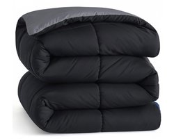 DailySupplies® Dekbed 240x220 - 2 Persoons 4 Seizoenen - Wasbaar - Extra Zacht - Zwart