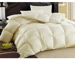 Dekbed 240x260cm – Ganzendons 2150g Vulling – XXL Lits-Jumeaux EXTRA LANG Tweepersoons ‘Cirrus’ 4 SEIZONEN Luxe Dons Dekbed - Wasbaar Luchtig Warm en comfortabel