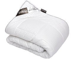 Dekbed-Discounter - Fresh and Co Dekbed 240 x 200 cm - Microdons - 4-seizoenendekbed - Wasbaar op 60 graden - Anti-allergisch en huisstofmijtwerend - Wit